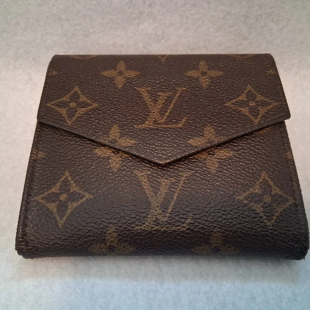 Louis Vuitton 1989 Elise Trifold Wallet Stamp 8905 AN with COA